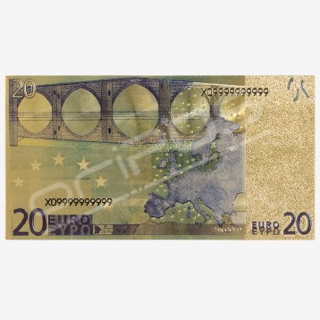 Zlatna Euro novčanica, 20 Eura