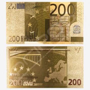Zlatna Euro novčanica, 200 Eura