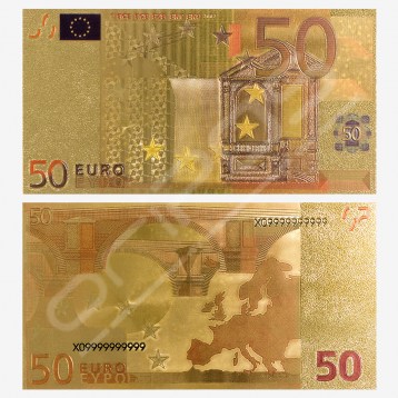 Zlatna Euro novčanica, 50 Eura