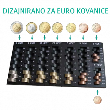 Uložnica (stalak, pladanj) za Euro kovanice SK-1